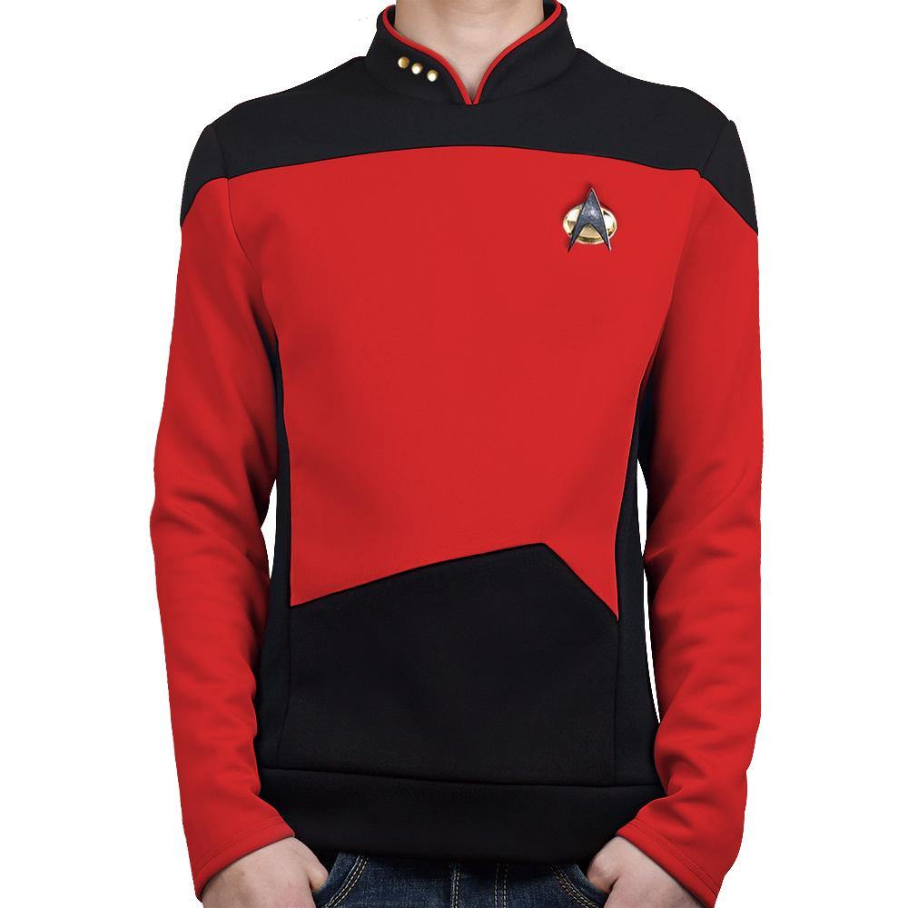 Star Trek Tng The Next Generation  Uniform Shirt Halloween Cosplay Costume