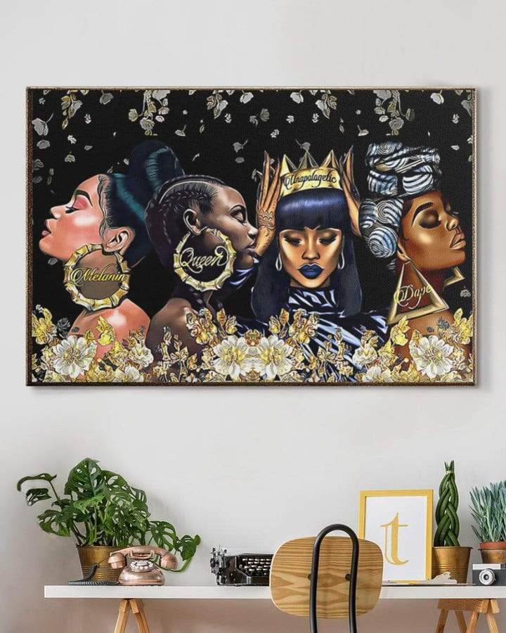 Beautiful Black Woman Canvas Prints