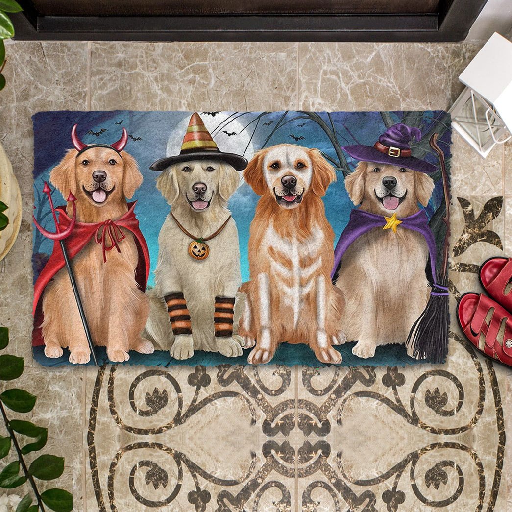 Tmarc Tee Premium Husky Halloween Doormat