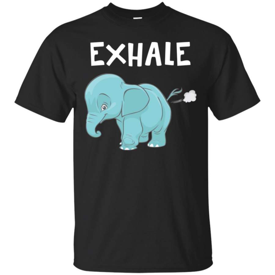 AGR Exhale Elephant Funny Shirt