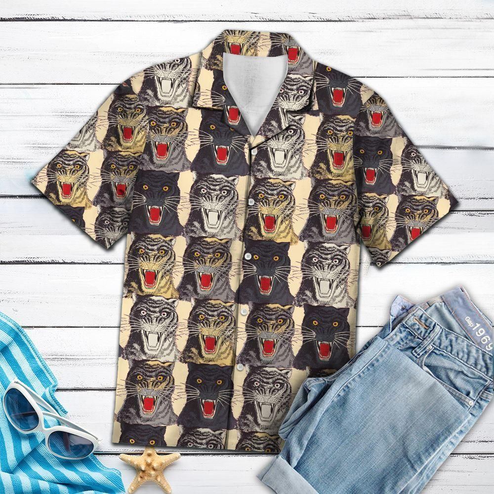 Angry Tiger Aloha Hawaii Shirt Colorful Short Sleeve Summer Beach Casual For Men And Women Ha59912