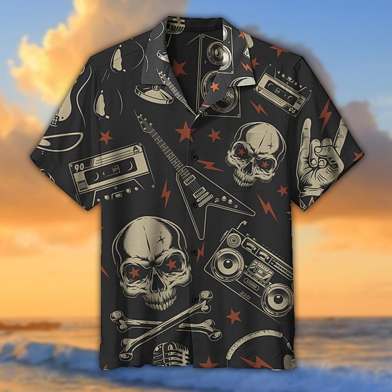 Electric Guitar Aloha Hawaii Shirts Unisex Ha67929