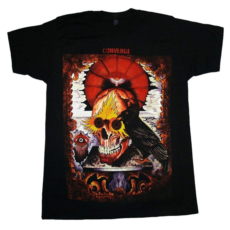 Fashion Skull Crow Men’S Short Sleeve T-Shirt Black