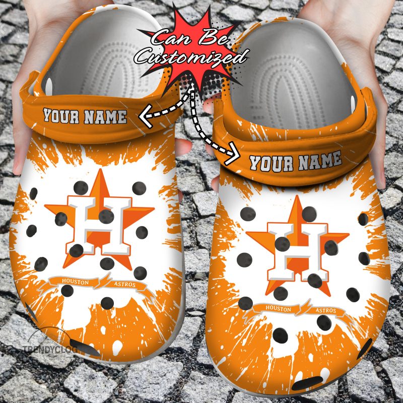 Baseball Personalized HAstros Team Clog Shoes