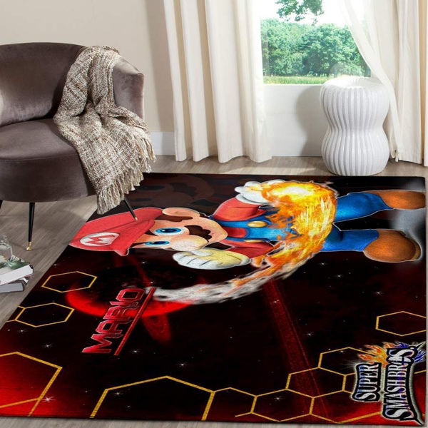 Super Mario Area Rug / Gaming Floor Decor RB7A8E7E7449