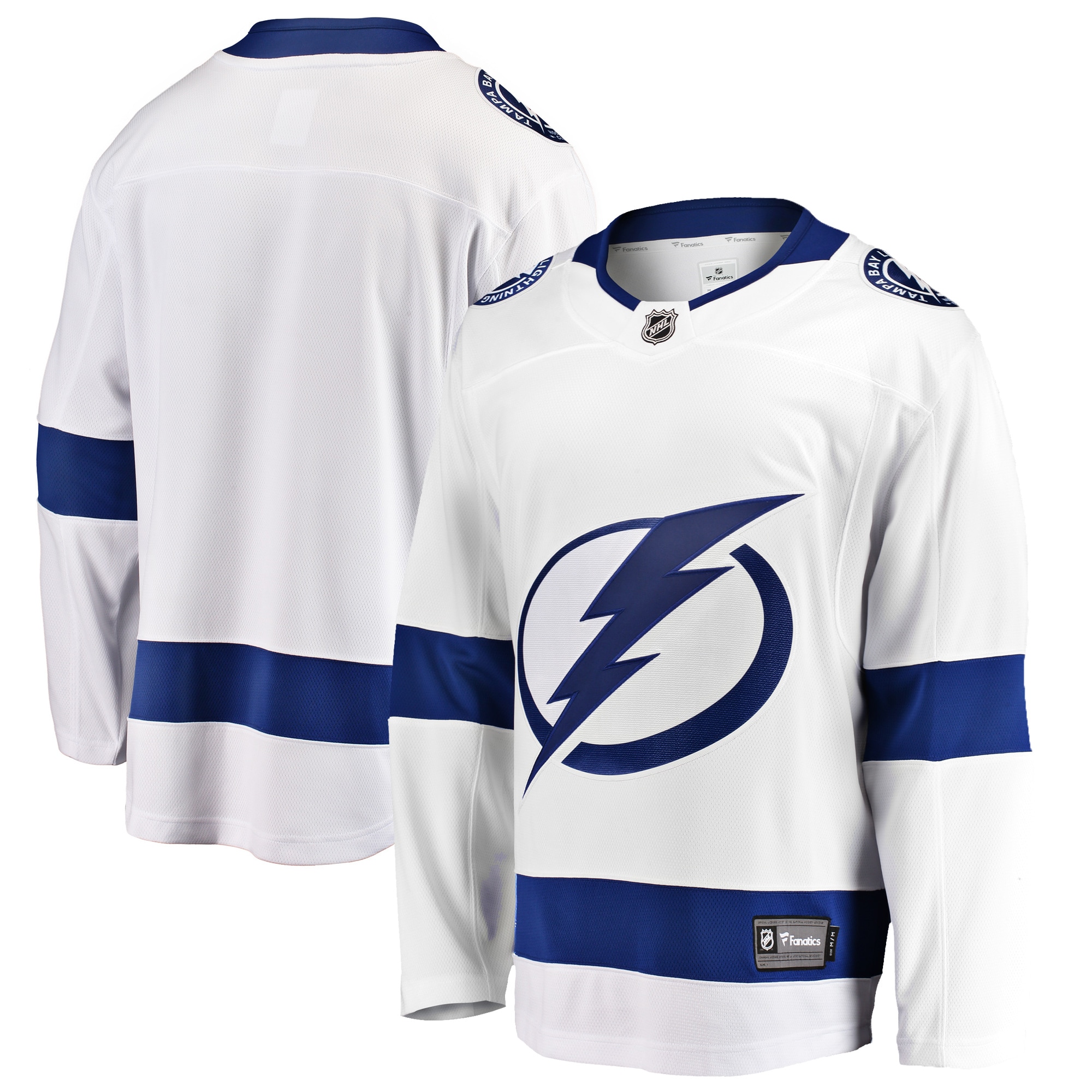 Tampa Bay Lightning Branded Breakaway Away Jersey – White