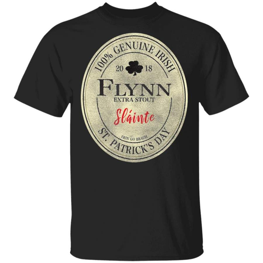 Flynn Irish Vintage St. Patrick’s Day T Shirt Saint Paddys Patricks Tshirt Lucky Shirts Drink Green Beer Irish Gifts Funny Tee