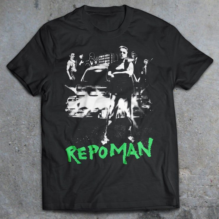 Repo Man Film Chemise Film Culte Des Ann Es 80 Emilio Estevez Alex Cox Harry Dean Stanton Film Punk Shirt