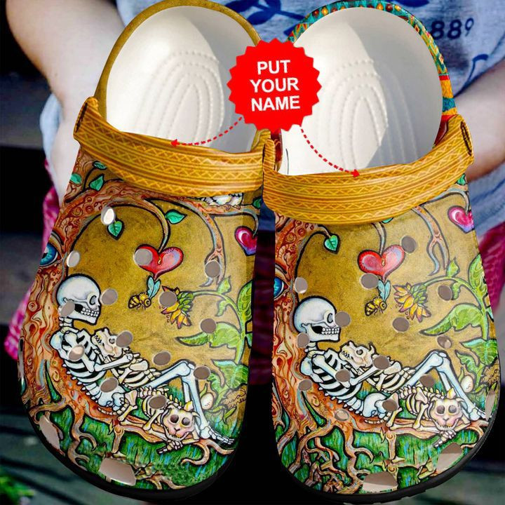 Skull – Skull Till Death Do Us Part Sku Clog Shoes For Men And Women