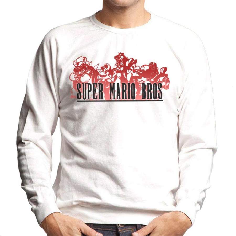 Super Mario Bros Final Fantasy Logo Men’s Sweatshirt