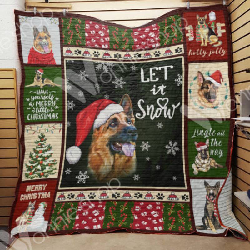 German Shepherd Dog Christmas Blanket AU2301 97O50