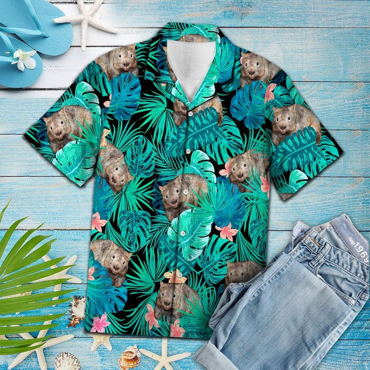 Wombat Tropical Hawaii Shirt Unisex Adult Ha50664