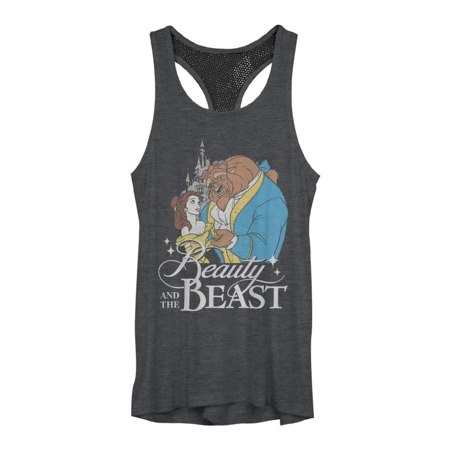 Beauty and the Beast Junior’s Classic  Mesh Racerback Tank