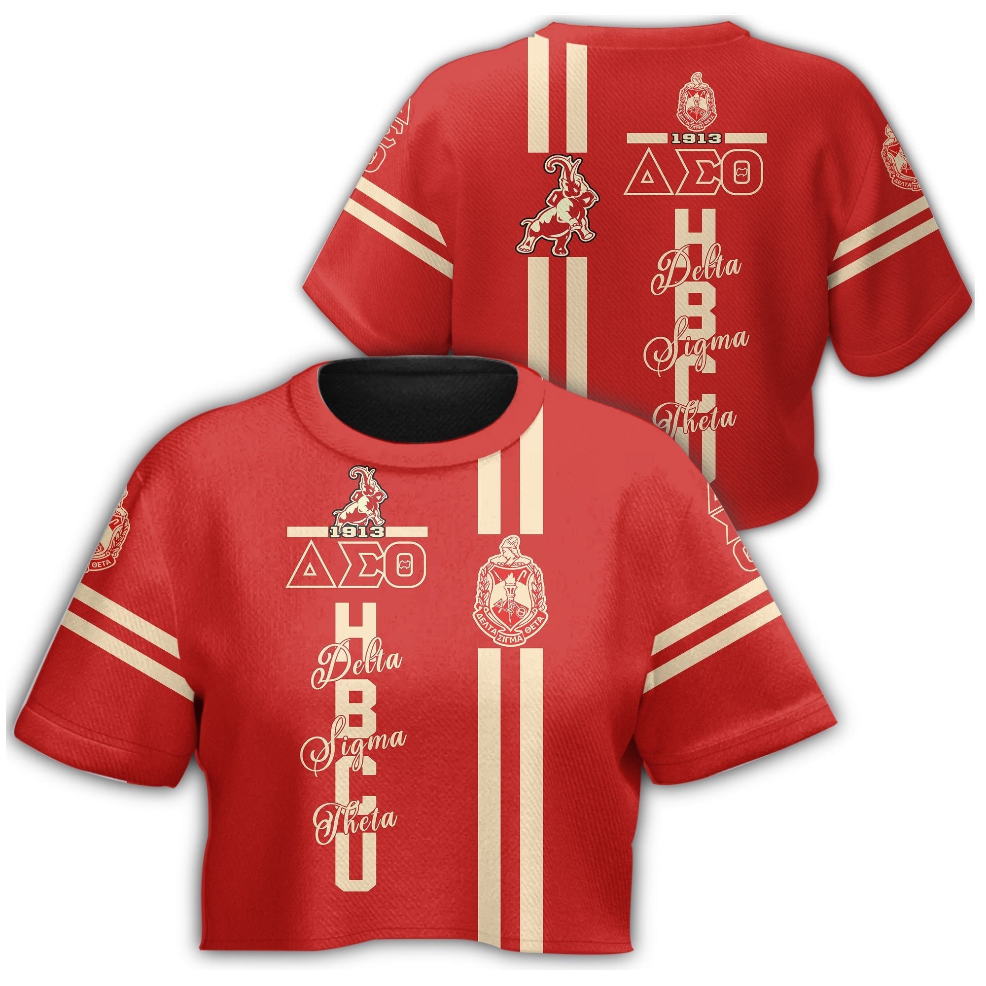 Sorority Tshirt – Hbcu Delta Sigma Theta Elephant Croptop Tshirt