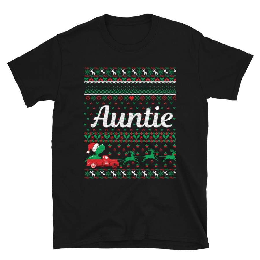 Auntie Elf Ugly Sweater Party Short-Sleeve Unisex T-Shirt