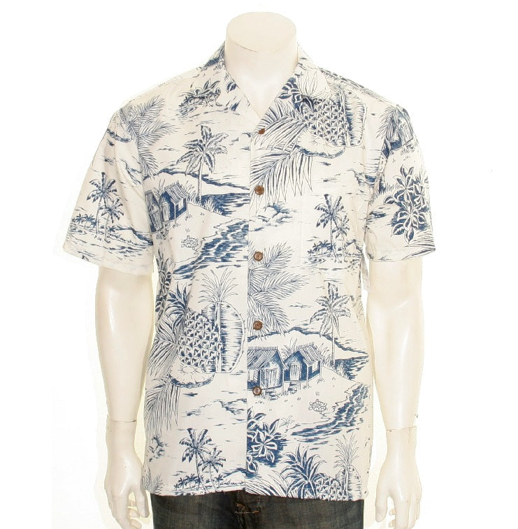 Old Hawaiian Mens Aloha Shirt Ha72183