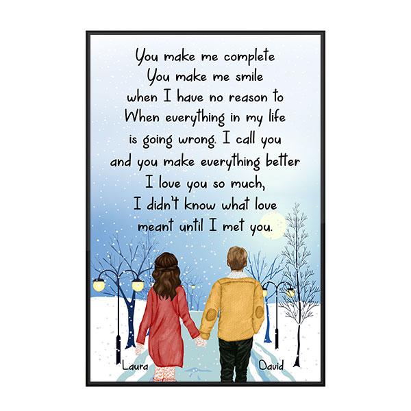 Custom Personalized hairstyle name Valentine’s day wall prints poster gift ideas for room him boyfriend husband her girlfriend wife couple – What Love Meant TY2212 – Personalizedwitch