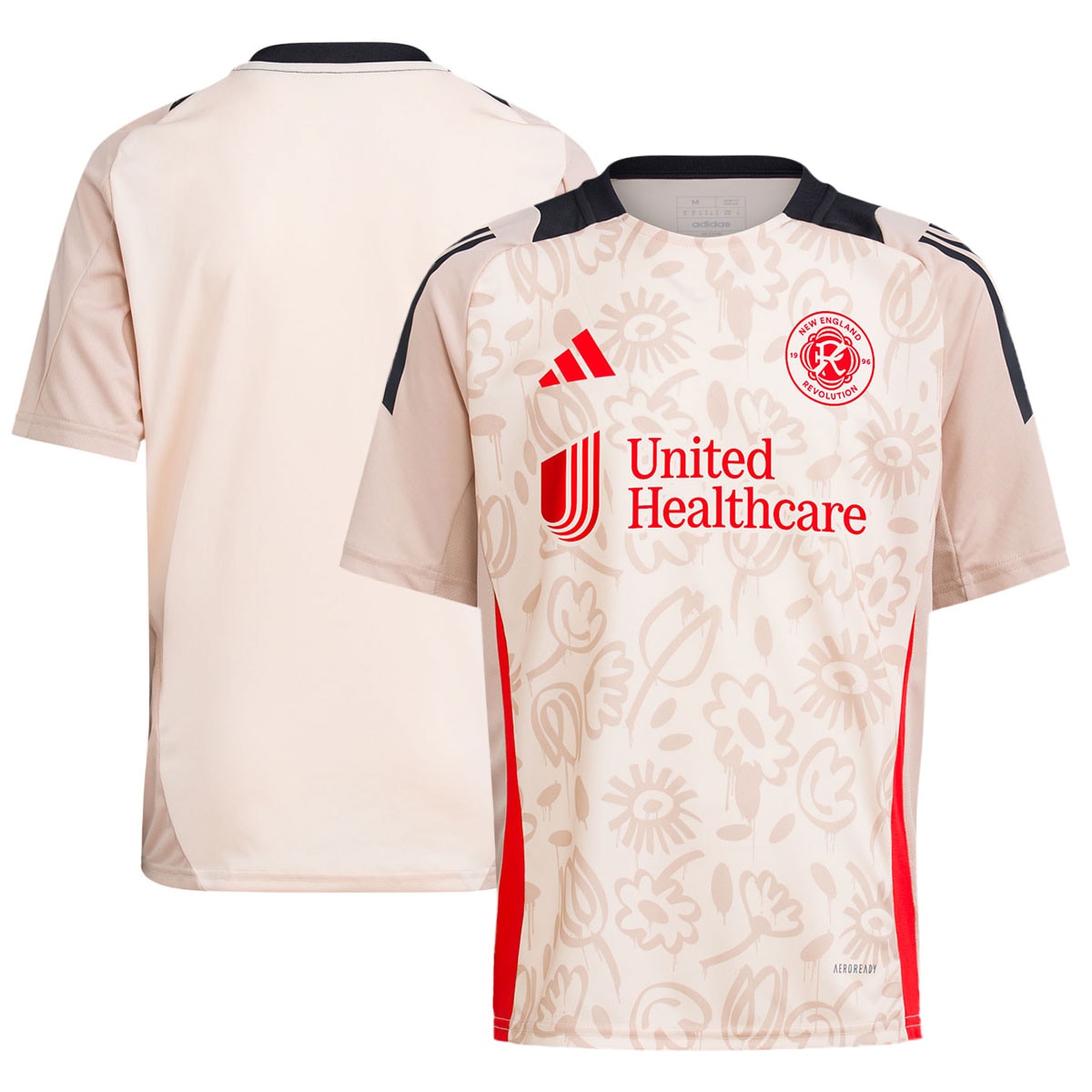 New England Revolution Youth 2024 One Planet Pre-Match Top – Brown