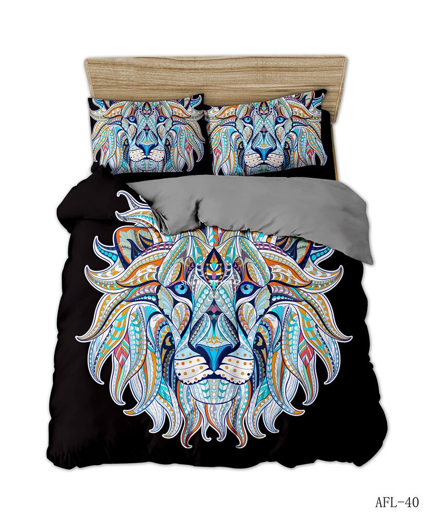 Bohemian Style Elephant Digital Print Bedding Set Fashion Down Bed Cover Pillowcase Bedroom Decoration Home  Duvet Covers