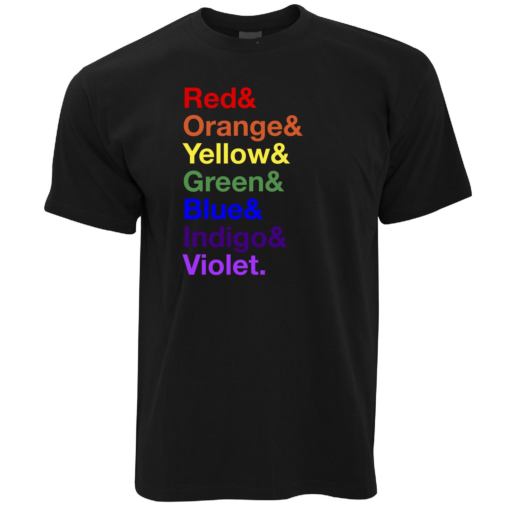 LGBTQ T Shirt The Colours of the Rainbow