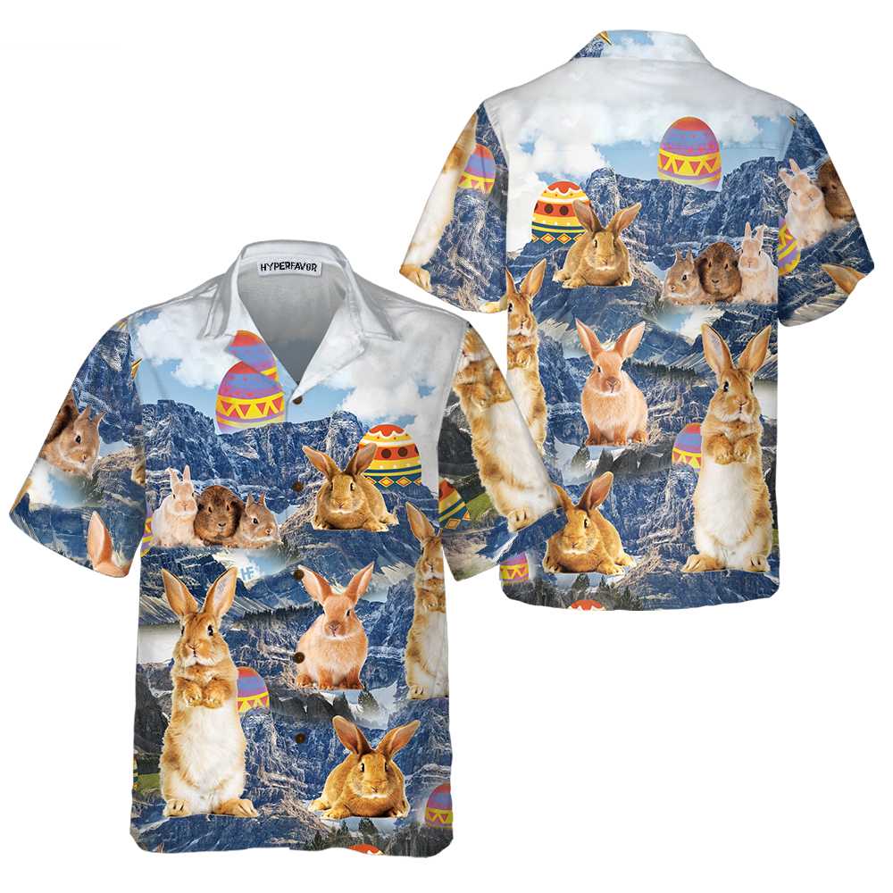 Bunny And Easter Egg Hawaiian Shirt – For Men And Women