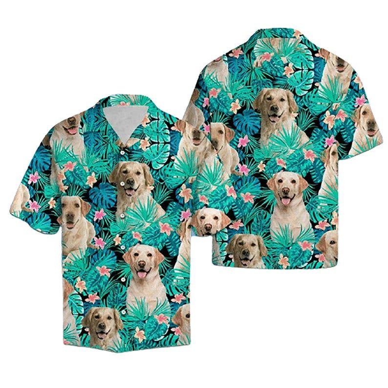 Labrador Retriever Green Brown Amazing Design Hawaii Shirt Ha97097