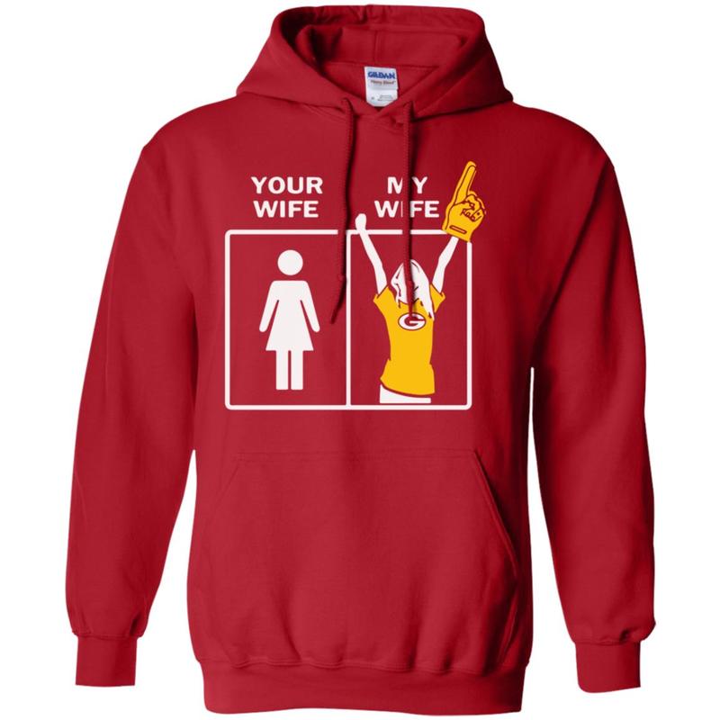 Green Bay Packers Your Wife My Wife Trending Gift Hoodies