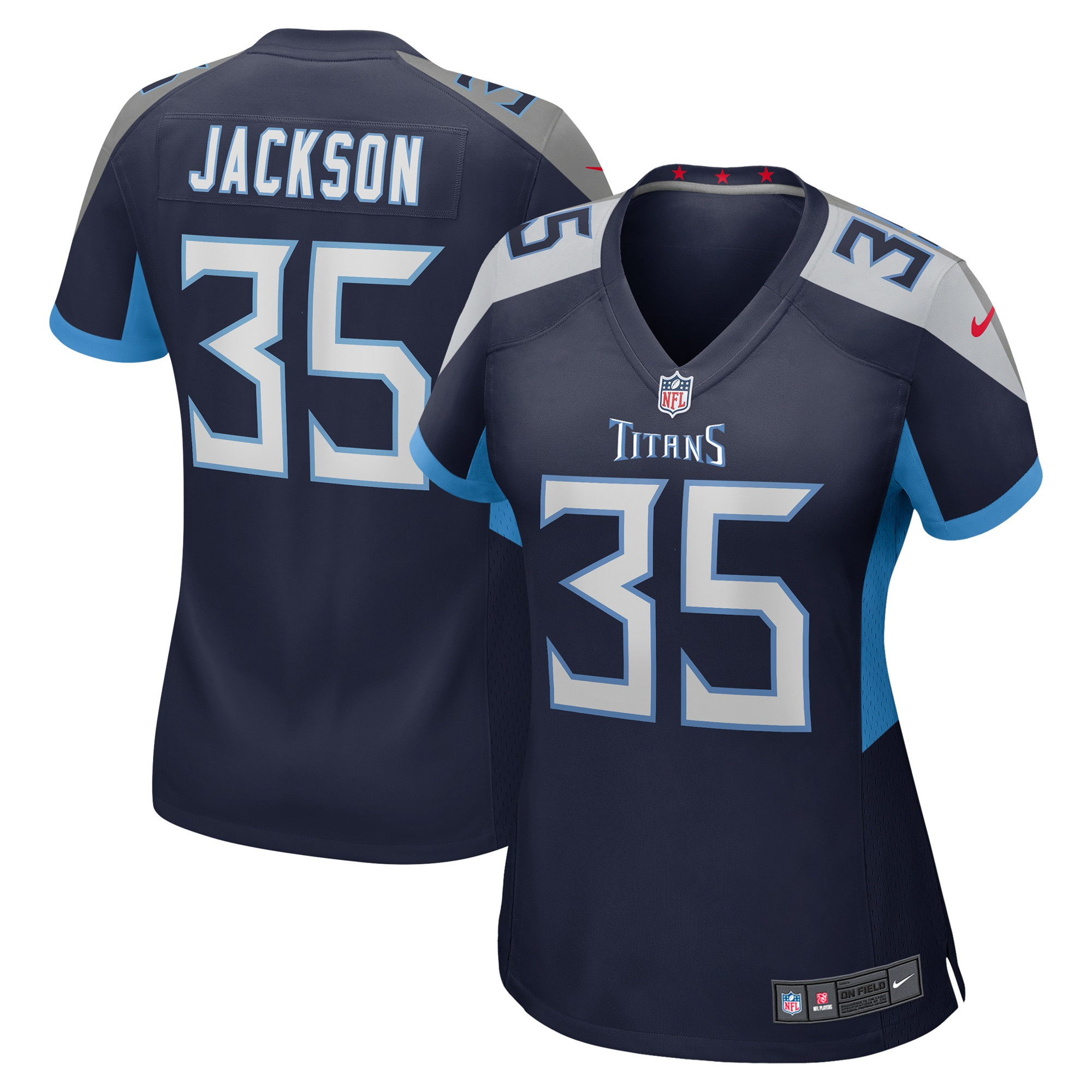 Chris Jackson Tennessee Titans Womens Game Jersey – Navy NFL