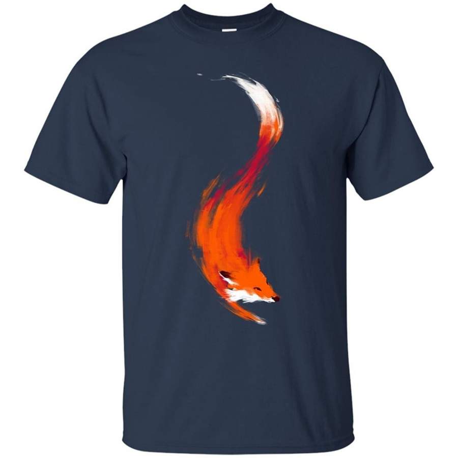 The Quick Orange-Red Fox Funny T Shirts Cheap Fashion Short Sleeved T-Shirt For Men