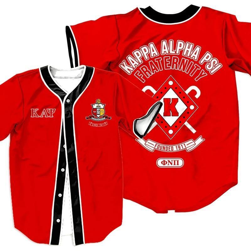 Greek Life Baseball Jersey – Kappa Alpha Psi Fraternity 1911 Shirt J5