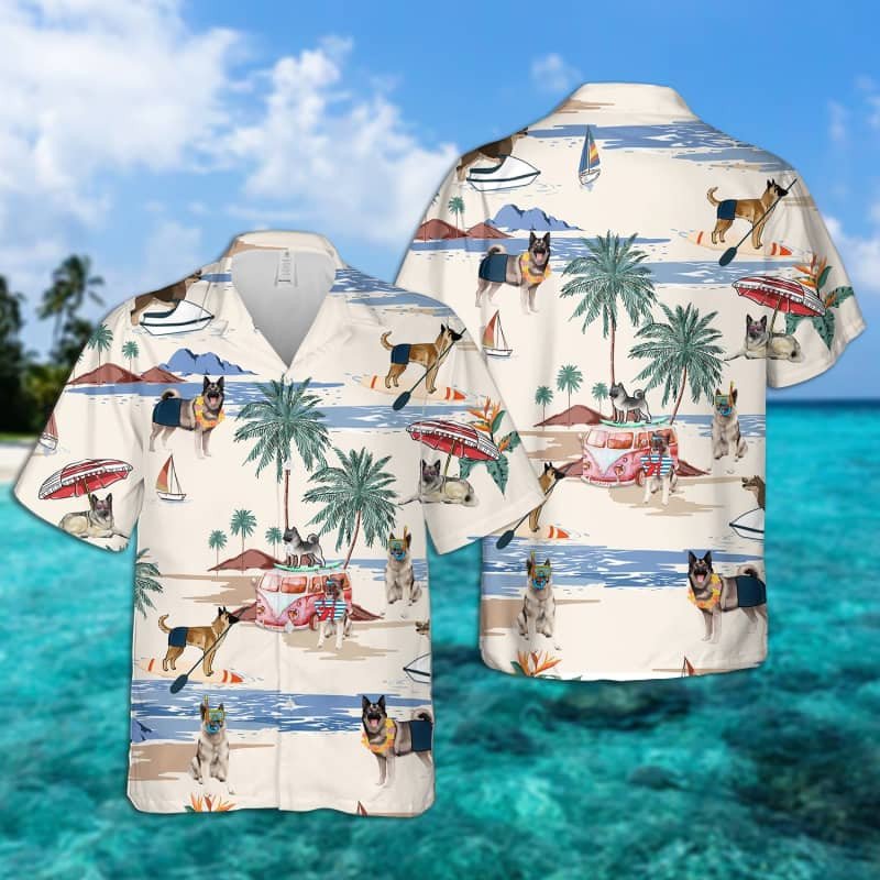 Felacia Norwegian Elkhound Summer Beach Hawaii Shirt Ha80908