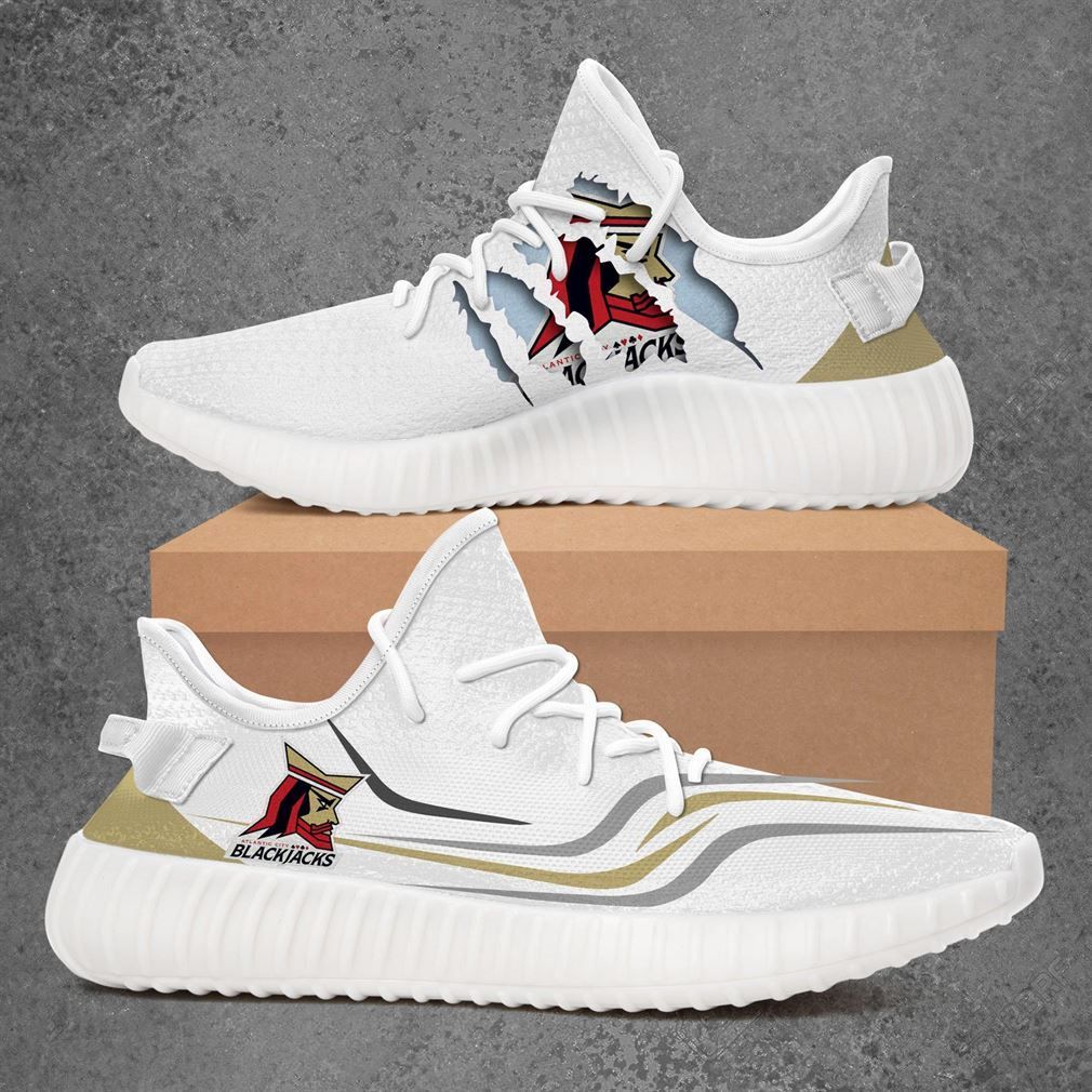 Atlantic City Blackjacks Afl Sport Teams Yeezy Sneakers Shoes White