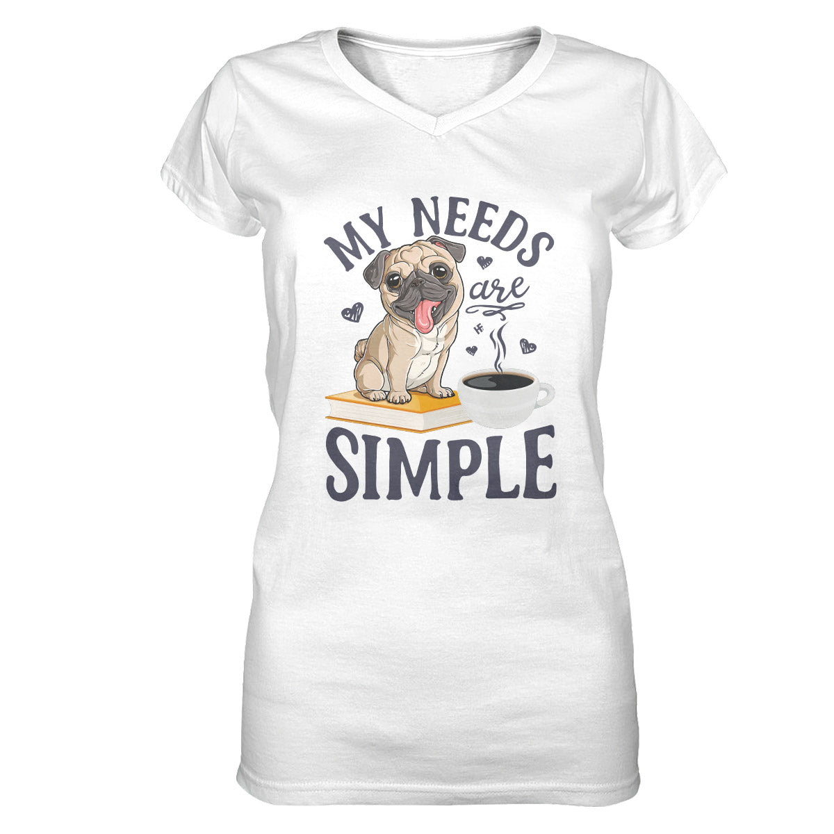 Pug Lovers Shirt 06 Ez01 1009 Women V-Neck T-Shirt