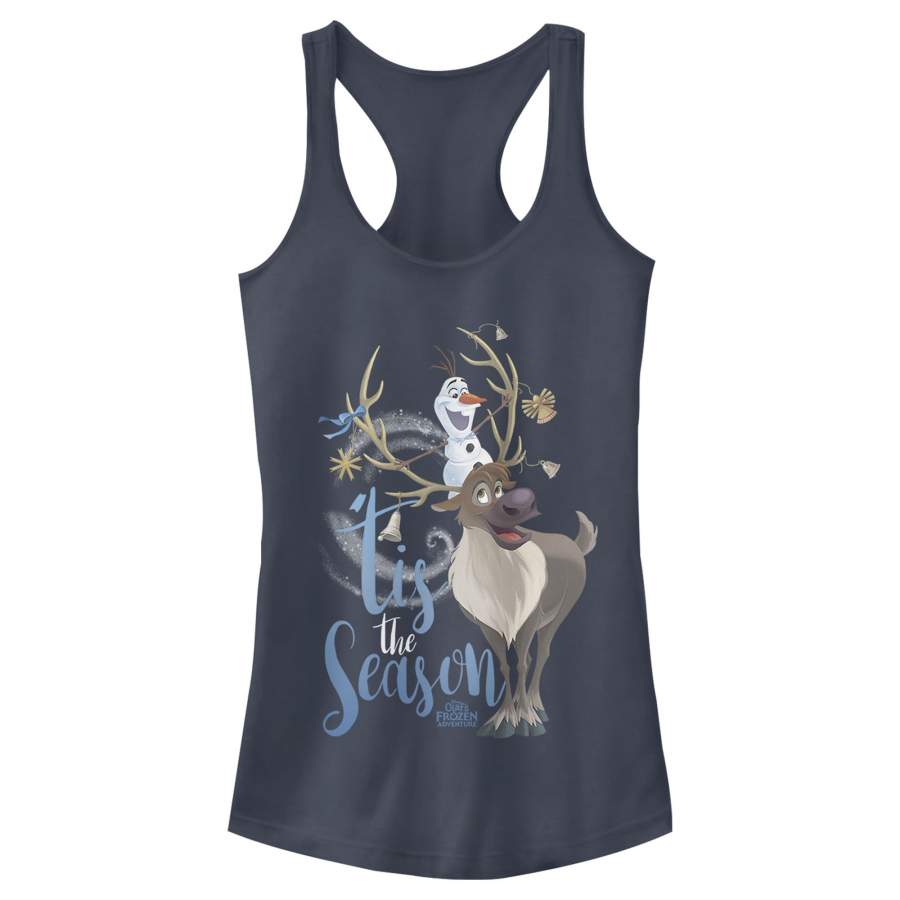 Frozen Junior’s Christmas Olaf Season  Racerback Tank