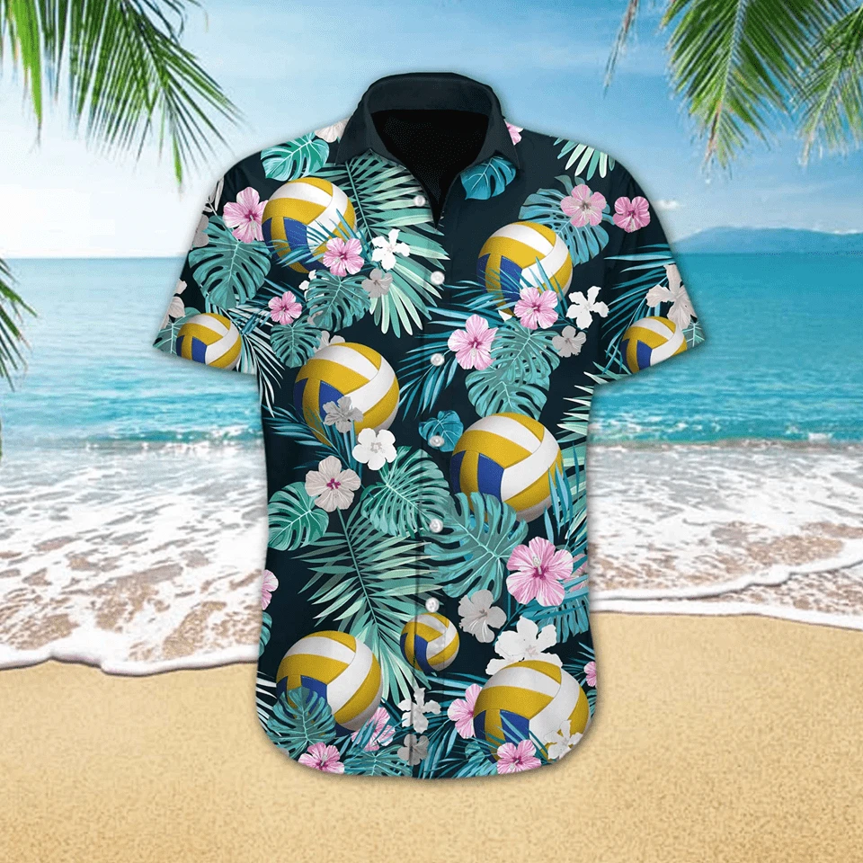 Volleyball Tropical Hawaiian Shirt – For Men And Women