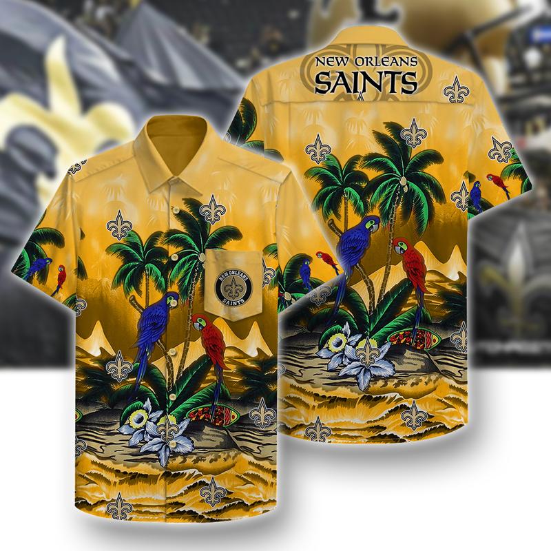 New Orleans Saints Unisex Hawaiian Shirt Pattern- Hawaii Shirt-Lan1