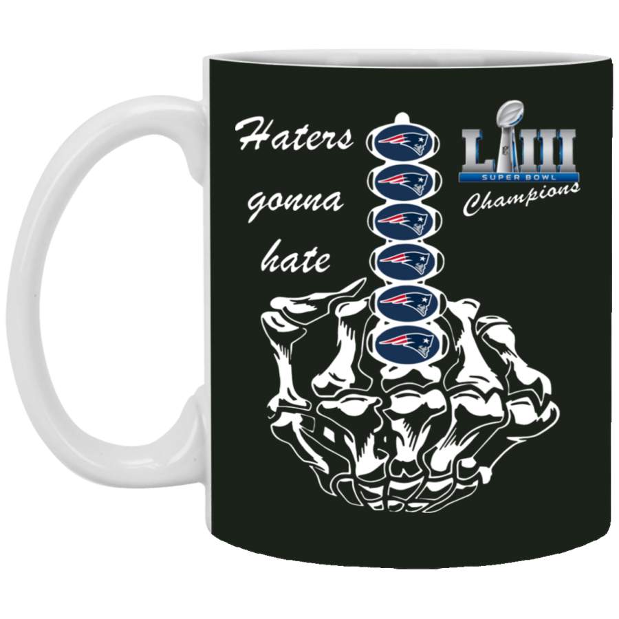 Haters gonna hate New England Patriots Super Bowl Mug