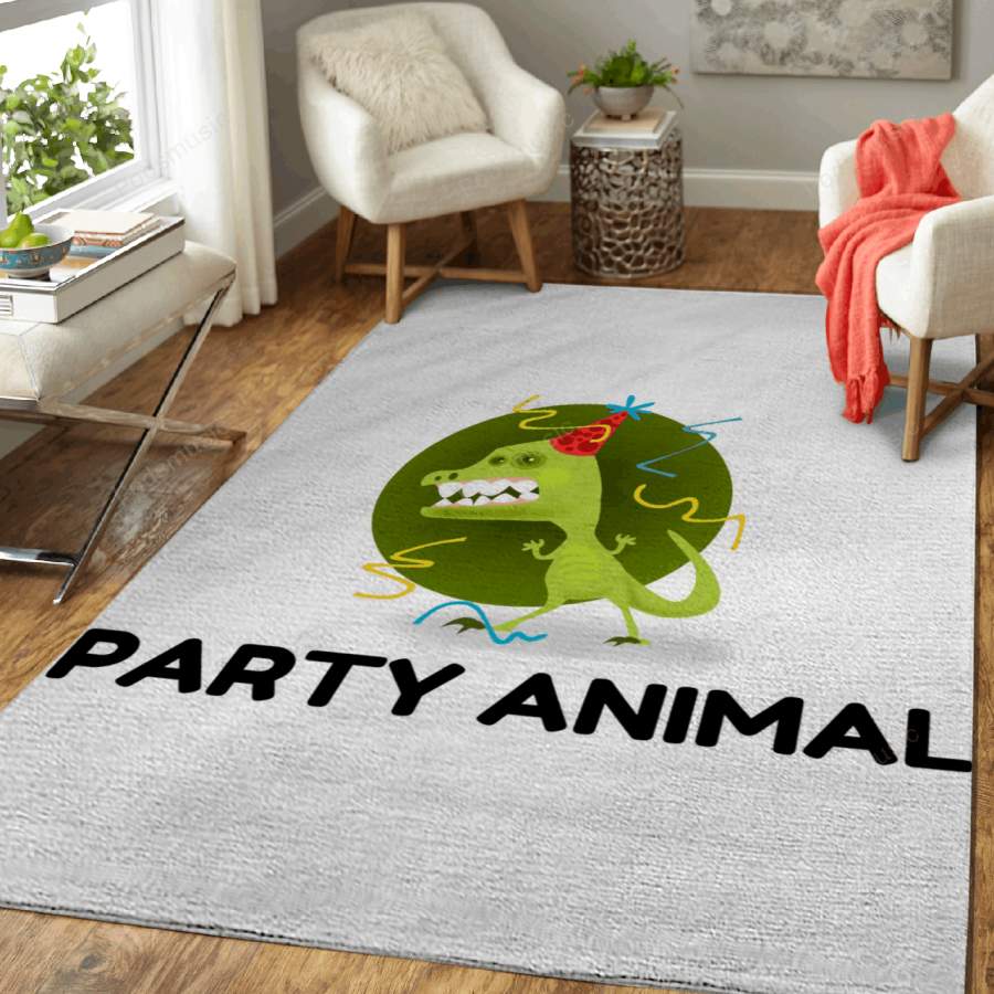 Party Animal funny – Music Art For Fans Area Rug Living Room Carpet Floor Decor