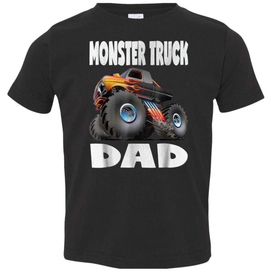 Monster Truck Dad Vintage Fathers Monster Trucks TShirt 3321 Rabbit Skins Toddler Jersey T-Shirt