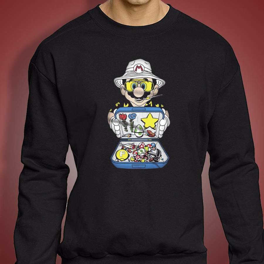 Super Mario Bros Fear And Loathing In Las Vegas Movie Men’S Sweatshirt