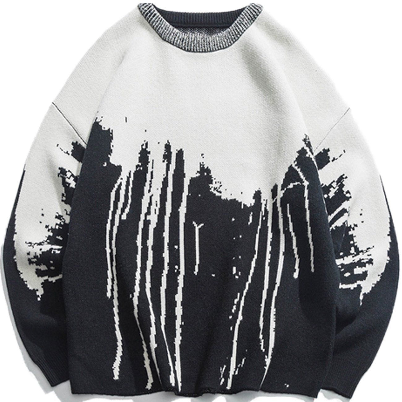 Talishko™ – Stitching Tie-Dye Sweater