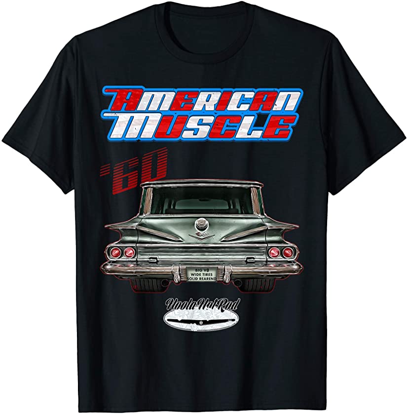 1960 Impala,Belair,Parkwood,Rockabilly,rusty,distressed,deco T-Shirt ...