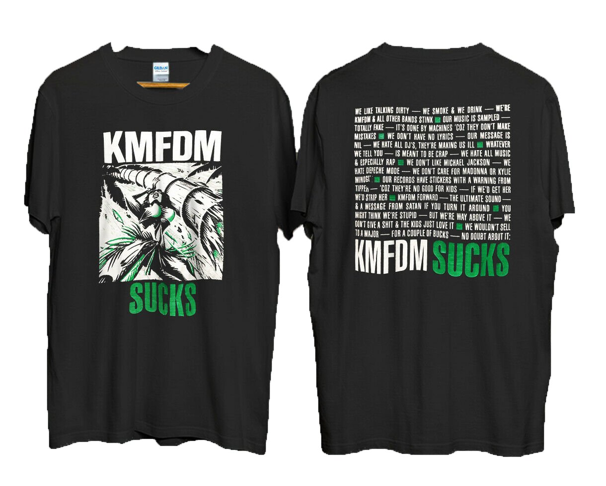 Vintage KMFDM Sucks T-Shirt New Gildan