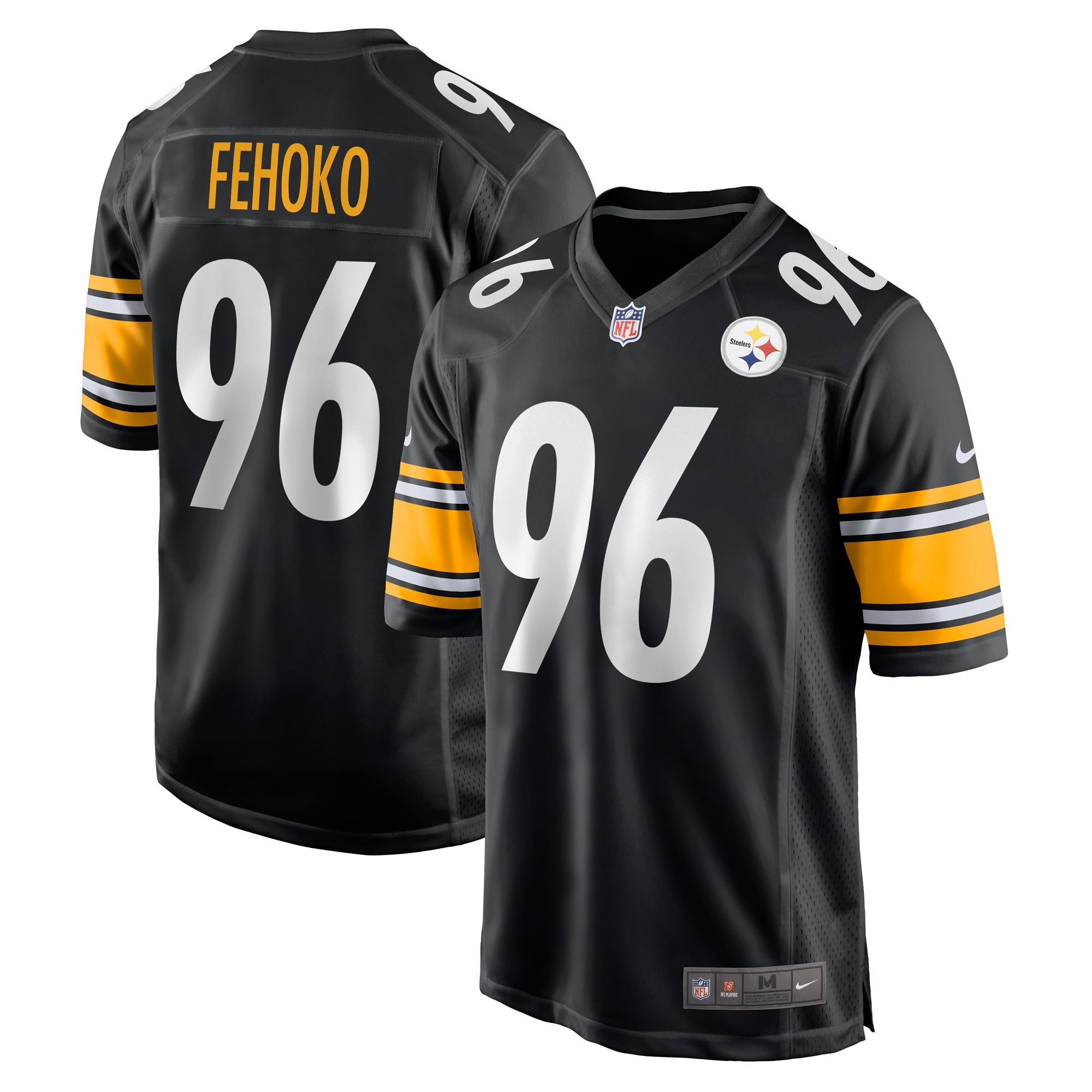 Breiden Fehoko Pittsburgh Steelers Game Jersey – Black