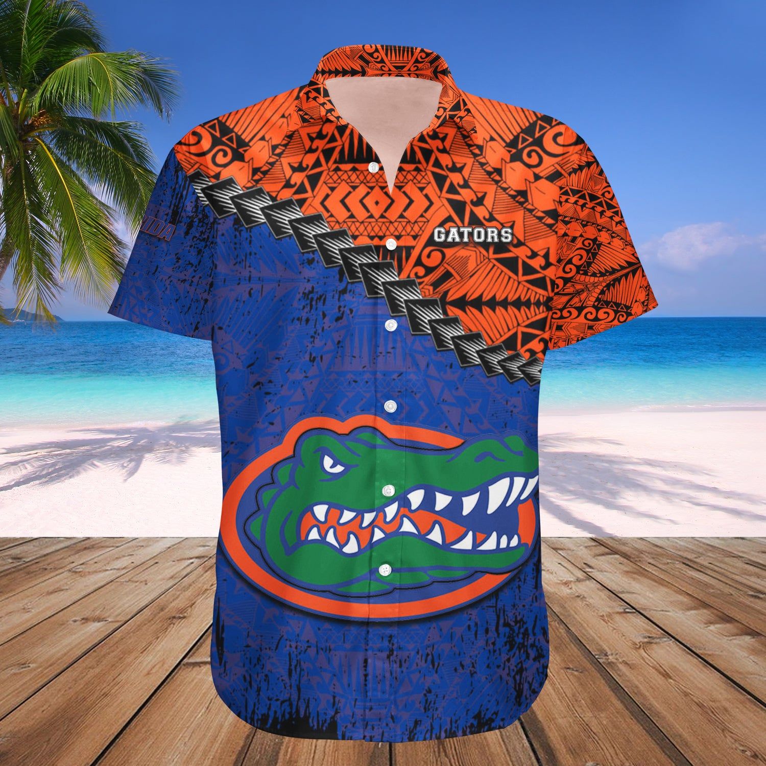 Florida Gators Hawaii Shirt Grunge Polynesian Tattoo – NCCA