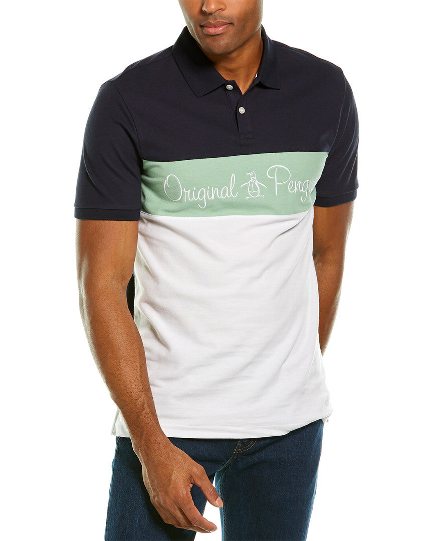 Original Penguin Chest Stripe Polo Shirt