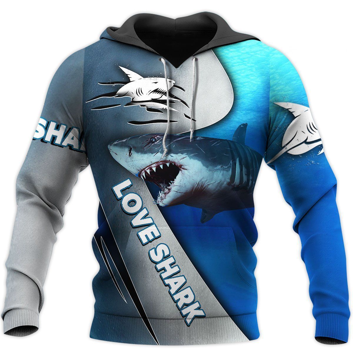 Shop  Love Shark 3D All Over Printed Clothes – TD356