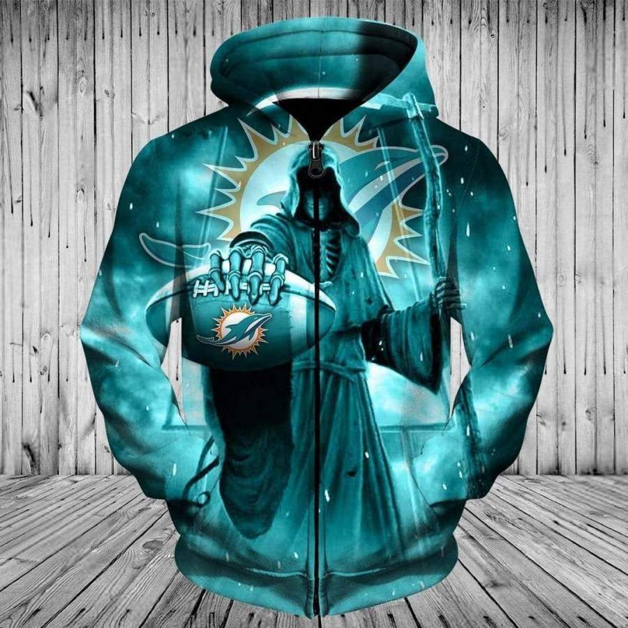 Dolphins Hoodie 3D Style104 All Over Printed