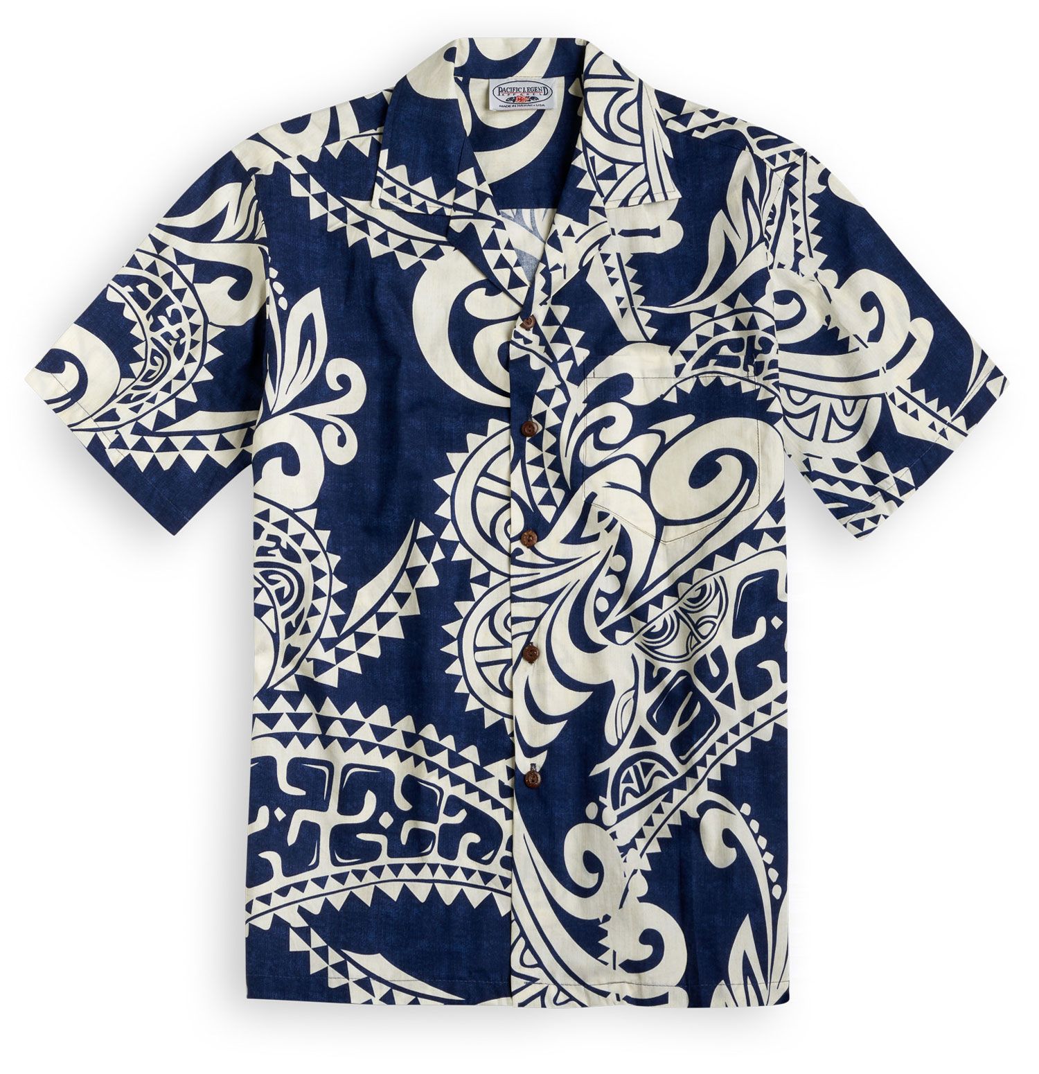 Marquesas Blue White Best Design Hawaii Shirt Ha19976