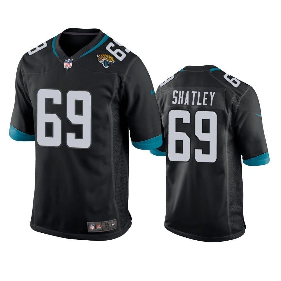 Jacksonville Jaguars Tyler Shatley Game Black Mens Jersey